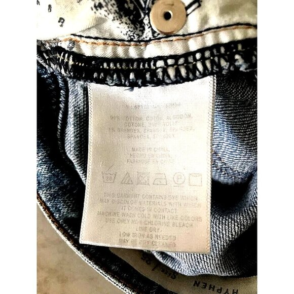 ANTHROPOLOGIE Pilcro and the Letterpress Hyphen Size 25 Mid Length Jean Shorts - Picture 10 of 10